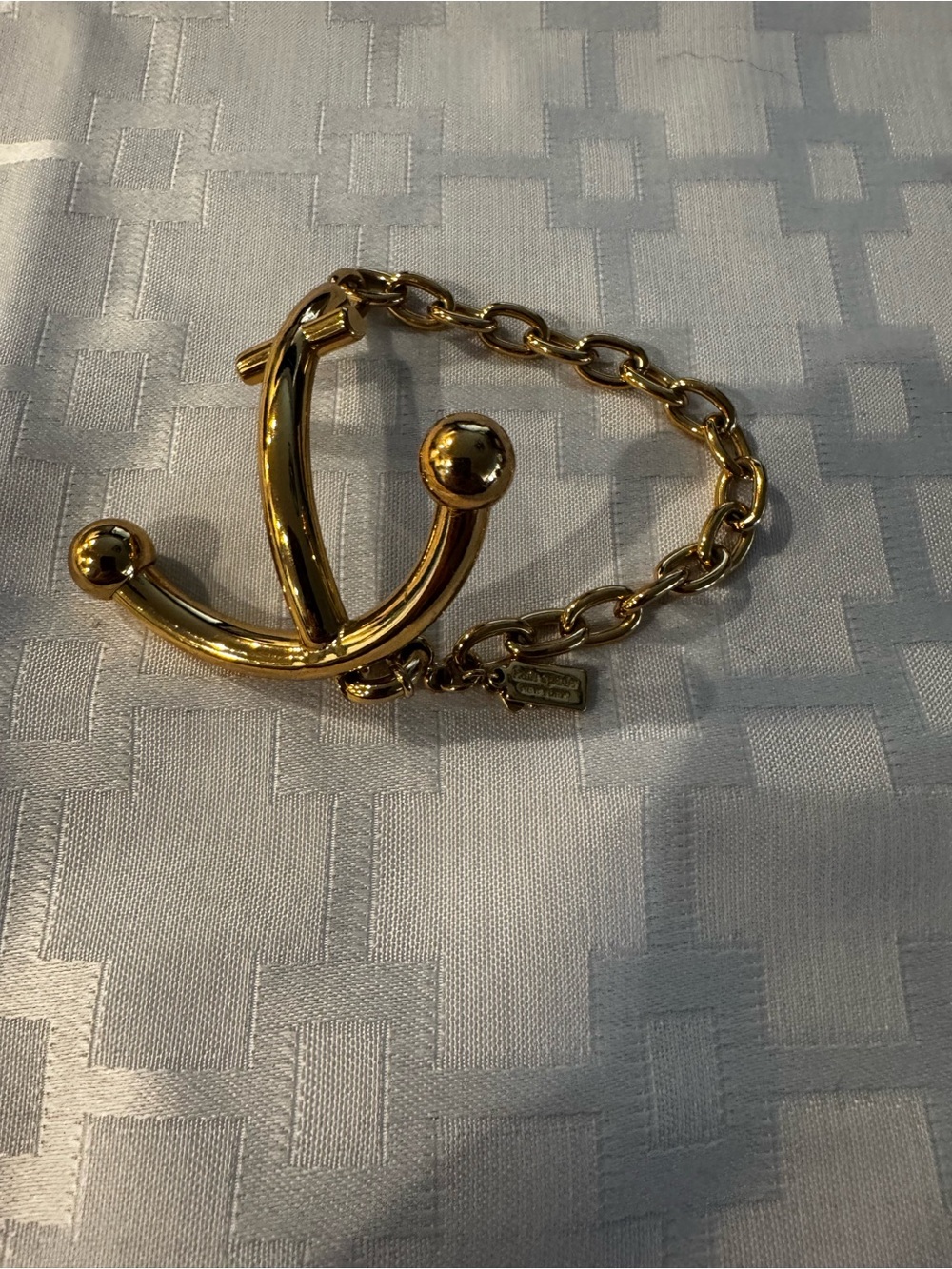 Kate Spade New York 2013 Gold Toned Anchors Away bracelet